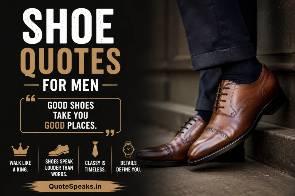 Shoe Quotes for Men That Hit Hard (Instagram Caption-Ready)