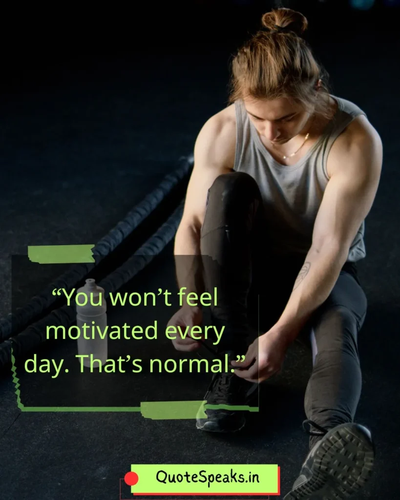 fitness mindset quote for daily motivation and consistency