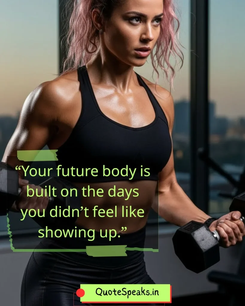 motivational fitness quote about pushing through hard days