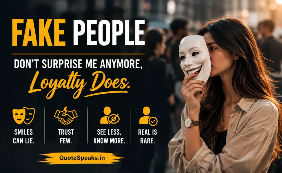 Fake People Quotes (Savage, Sarcastic, Short & Real)