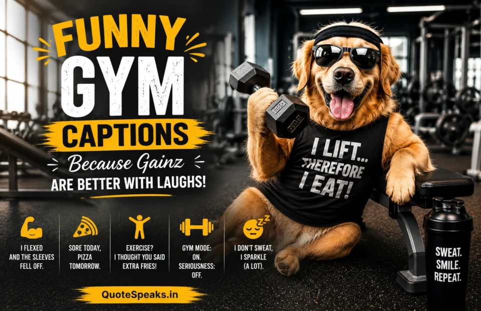Funny Gym Captions for Instagram That Actually Make People Laugh