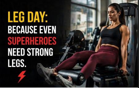 Leg day fitness quotes about squats, pain, and building strong legs