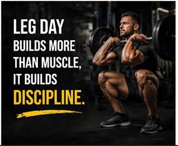 Powerful leg workout quote for Instagram caption and gym motivation