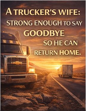 Truck Driver wife missing husband quotes