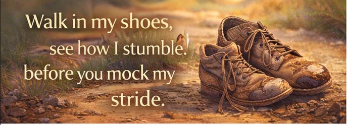Try to Walk in my shoes quotes