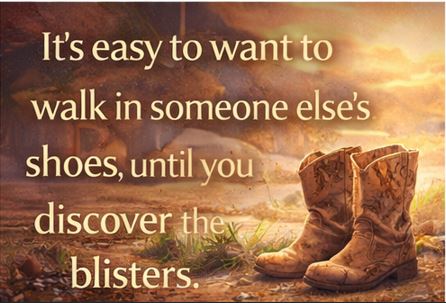 Powerful walk in my shoe quotes