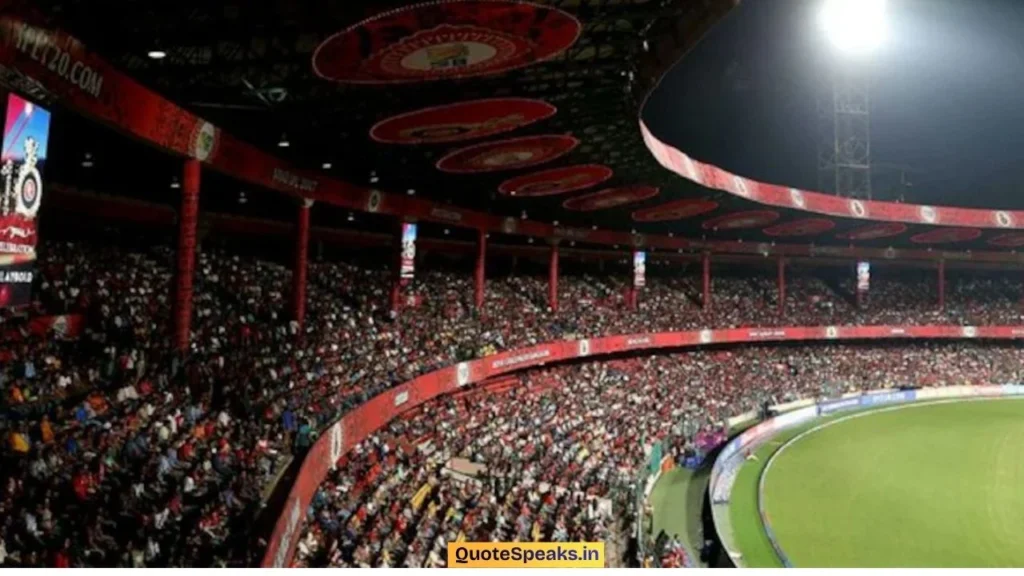 Chinnaswamy Stadium Quotes About RCB