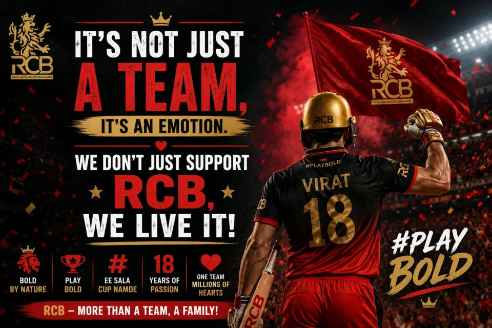 RCB Quotes & Captions For Every Fan Who Never Stopped Believing