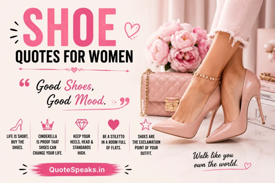 Shoe Quotes for Women — Heels, Attitude & Instagram Captions