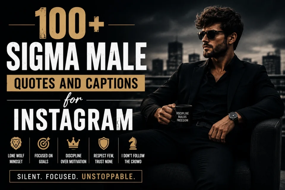100+ Sigma Male Quotes and Captions for Instagram